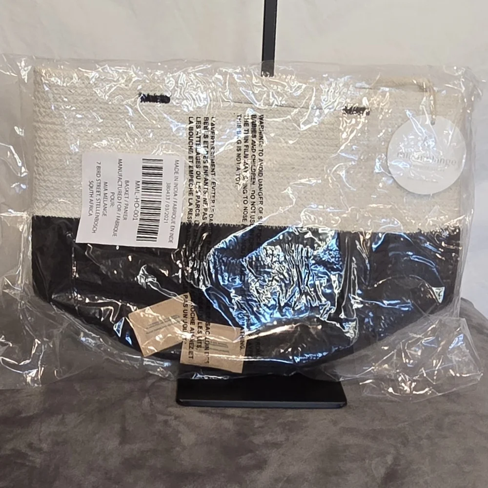 *NWT* Mia Melange Woven Storage Basket